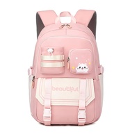 Sac d'école unisexe imperméable pour élèves du primaire, cartable tendance à motif de dessin animé avec doublure en polyester pour enfants