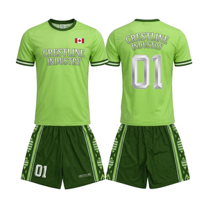 Tenue d'équipe de football personnalisée OEM, maillot et short de football, vêtements de sport respirants, maillots de sport - Product Image 6