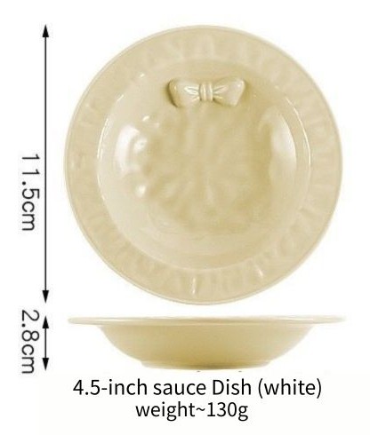 Salsera de 4.5" (blanca)