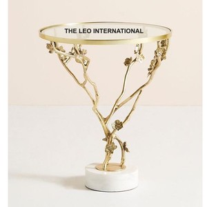 Luxurious Classic Gold Aluminum Metal <b>Side</b> <b>Table</b> Traditional Handmade Stylish Home Decorative Wholesale Price - Product Image 1