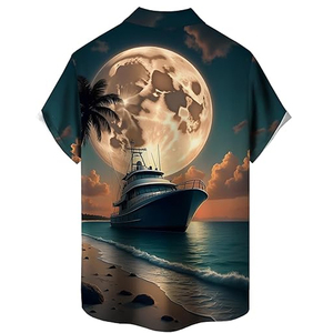 เสื้อเชิ้ตชายหาดลายดอกสไตล์ฮาวาย พิมพ์ลายดอกไม้ แขนสั้นลำลอง ใส่เที่ยวพักผ่อนฤดูร้อน รับทำโลโก้ตามสั่ง - Product Image 4