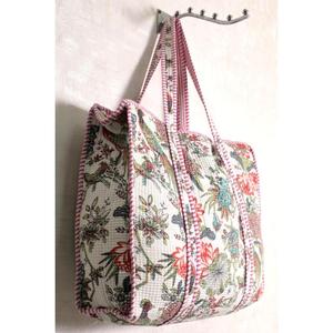 Indian Handmade Cotton Floral Quilted Shoulder Bag Women <b>Boho</b> Tote Shopping <b>Handbag</b> - Product Image 2