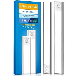 Luz LED con Sensor de Movimiento para Armario, 2200mAh, Recargable por USB, Luces para Armario de Interior, 2200mAh, Recargable por USB, con Imán - Product Image 1