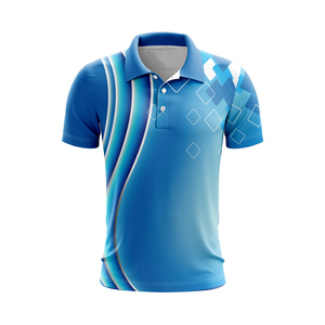 Camisetas de Cricket Personalizadas para Clubes y Academias - 100% Poliéster/Algodón, Impresión Digital, Manga Corta, Cuello Redondo, Logotipo en la Parte Delantera, ODM - Product Image 3