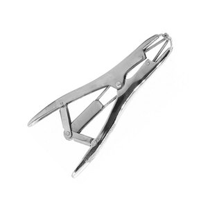 Pince applicatrice de bague nasale en acier inoxydable réutilisable de haute qualité 16,5 cm Instrument chirurgical vétérinaire professionnel pour le bétail - Product Image 1