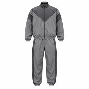 Conjunto Deportivo Personalizado de Chaqueta y Pantalones Cortavientos de Nailon, Ropa Deportiva Ligera, Traje de Entrenamiento de Dos Piezas, OEM, ODM, Venta al Por Mayor - Product Image 1