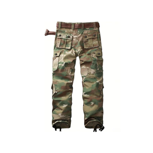 Men's <b>Waterproof</b> Winter Casual Hunting Pants Soft Shell Fabric Print Pattern Mid Waist Button Fly Closure-for Running Streetwear - Product Image 2