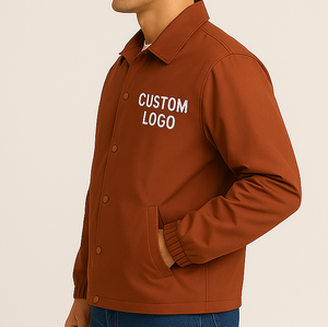 Services OEM, vente en gros, veste d'entraîneur personnalisée avec logo, légère, pour sports de plein air, coupe-vent et imperméable, pour hommes. - Product Image 4