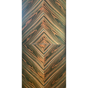 Contreplaqué fantaisie teinté vert cèdre IRODORITAI, panneau de contreplaqué plaqué, revêtement en uréthane, design japonais à carreaux pour salon - Product Image 3