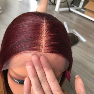 Couleur orange clair vente en gros de haute qualité 100% paquet de cheveux bruts vietnamiens os droit Super qualité à fermeture de prix 5by5 - Product Image 6