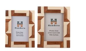 Premium Handmade <b>Wood</b> Inlay Photo <b>Frame</b> 4x6 | Luxury Tabletop <b>Picture</b> <b>Frame</b> | Home Decor & Gift Item - Product Image 4