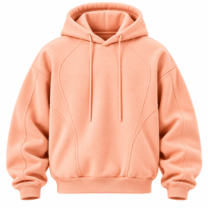 Sudadera con capucha unisex al por mayor, de manga raglán, casual, a rayas, con cordón, de felpa, 100% algodón, oversize - Product Image 5