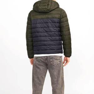 Fully Customized Men's Waterproof <b>Canvas</b> Puffer <b>Jackets</b> Polyester Wadding Filled Winter DDP Shipping - Product Image 2