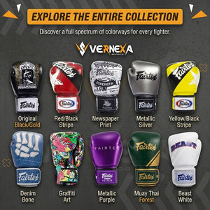 ถุงมือชกมวย Fairtex ขายดี หนังวัวแท้ น้ำหนักเบา ระบายอากาศได้ดี ปิดข้อมือแบบตีนตุ๊กแก สำหรับศิลปะการต่อสู้ - Product Image 6
