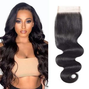 Cabello Remy Vietnamita de Alta Calidad 4x4 5x5 con Cierre de Encaje Liso Extremo, Doble Trama a Máquina, 100gr, Todos los Colores, Directo de Fábrica - Product Image 2
