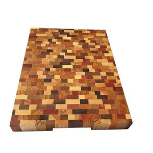 Planche à découper rectangulaire en bois d'acacia naturel, faite à la main, durable, pour la préparation des aliments en cuisine, viande, légumes, fruits, pain, fromage - Product Image 2