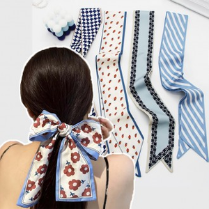 Orzo stella Petite Blue Tone cravatta sciarpa marmitta primavera autunno borsa manico decorazione per il Comfort e lo stile - Product Image 1