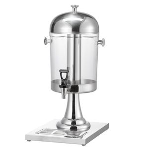 Dispenser per Bevande da 2,1 Galloni in Acciaio Inox e Plastica con Rubinetto e Scomparto per Ghiaccio, Ideale per Feste e Distribuzione di Bevande/Succhi - Product Image 1