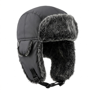 Chapeau de trappeur d'hiver personnalisé Injae, coupe-vent, thermique, pour activités de plein air, ski, chasse, OEM, marque privée, polyester/coton, boucle en métal - Product Image 2