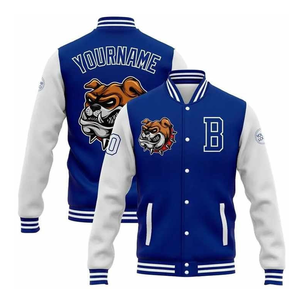 Custom Cotton-Blend Varsity Sweat-<b>Jacket</b> – Soft-Touch Fleece Lining, and High-Density Rib-Knit Cuffs - Product Image 6