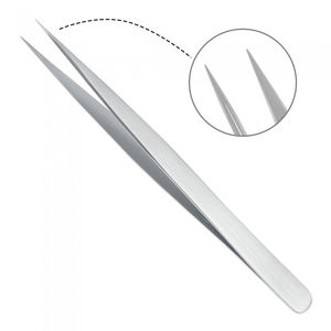 Pinces à cils en acier inoxydable avec logo personnalisé, nano-adhérence, antistatiques et durables pour les extensions de cils - Product Image 1