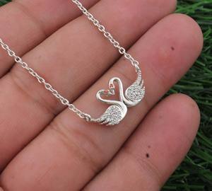 Collar con dijes personalizados de ojo de tigre con engaste de bisel, de Plata de ley 925 bañada en platino, estilo vintage, joyería de piedra de nacimiento para aniversario - Product Image 3