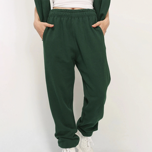 Pantalones de chándal unisex vintage personalizados al por mayor para mujer, de color liso, con cordones gruesos, estilo lavado - Product Image 4
