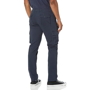 Pantalones Cargo Impermeables Azul Marino, de Algodón Grueso, Corte Recto, Casuales, Cómodos, Premium - Product Image 2
