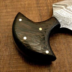 Couteau de chasse artisanal Edge Master Manufacture EM-6600 Top Skinner en acier Damas, manche en bois, lame non réglable de 8 pouces - Product Image 6