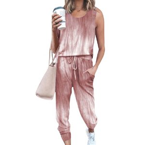 Ensemble de yoga sans manches taille haute pour femmes pantalon et soutien-gorge noirs d'été de grande taille de haute qualité en gros en ligne - Product Image 6