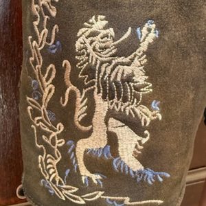 Custom Men's Genuine <b>Leather</b> Bavarian Lederhosen <b>Shorts</b> Solid Embroidered Eco-Friendly OEM Wholesale - Product Image 4