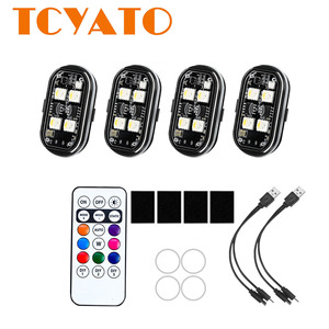 Luci Stroboscopiche RGB TCYATO, Luci <span class=keywords><strong>LED</strong></span> Wireless di Posizionamento <span class=keywords><strong>per</strong></span> Moto, Aerei, Elicotteri, Fari <span class=keywords><strong>LED</strong></span> di Avvertimento <span class=keywords><strong>per</strong></span> <span class=keywords><strong>Auto</strong></span> - Product Image 1