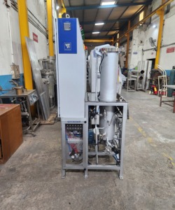 เครื่องย้อมผ้าแบบท่อแนวตั้ง IOGSON 380V ควบคุมอัตโนมัติด้วย PLC พร้อมอินเวอร์เตอร์ไดรฟ์ มอเตอร์เกียร์ ระบบทำความร้อนด้วยไอน้ำไฟฟ้า และถังโดซิ่ง - Product Image 4