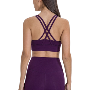 Soutien-gorge de sport personnalisé OEM ODM de haute qualité pour femmes grandes tailles 2026, en Spandex et Polyester lavé, idéal pour le Yoga, la Gym et le Fitness - Product Image 4