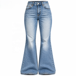 Jeans Cortos para Mujer al por Mayor, Lavado Claro, Marca Privada para Boutiques, Tallas S-XL, Suministro Directo de Fábrica - Product Image 1