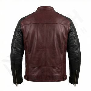 Veste de moto en cuir véritable pour homme de qualité supérieure, nouvelle arrivée, vestes de moto d'hiver, protections amovibles, personnalisables - Product Image 2
