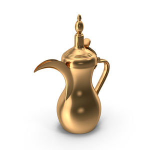 Elegantes cafeteras de aluminio con acabado dorado, diseño Dallah, para servir té y café, venta al por mayor a bajo precio. - Product Image 1