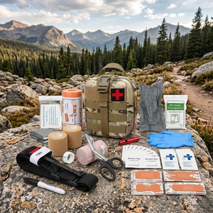 Molle IFAK Trauma-Kit Taktische Erste-Hilfe-Tasche mit Medizinischer Schiene Tourniquet Notfall-Überlebensausrüstung für Auto, Zuhause & Reisen - Product Image 4