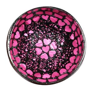 Bol en coquille de noix de coco rose, cadeau de la Saint-Valentin, nacre naturelle, écologique, durable, décoration d'intérieur, nacre polie - Product Image 1