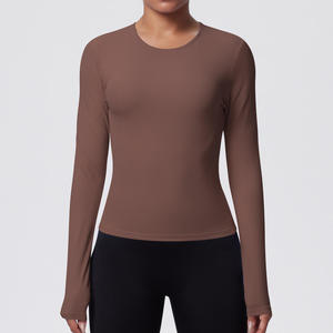 T-shirt de sport pour femmes grandes tailles, manches courtes, yoga, course à pied, pilates, entraînement, chemisier léger avec logo sur le devant, coupe ample, fitness - Product Image 3
