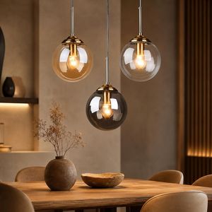 Modern Creative Simplicity Nordic Glass Ball Pendant Light for Coffee Shop Corridor Bedroom Pendant Lamp Indoor Ceiling Lamp - Product Image 5