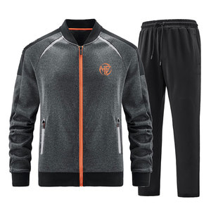 Ropa Casual de Marca Privada, Último Diseño, Conjuntos Deportivos con Cremallera, Venta al Por Mayor OEM, Conjuntos Deportivos de Manga Larga con Cremallera para Hombre - Product Image 1