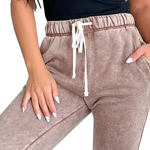 Pantalones Deportivos Holgados de Alta Calidad para Mujer, 100% Algodón Orgánico, Estilo Urbano, Personalizados con Lavado Ácido - Product Image 5