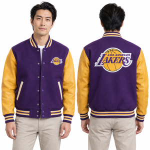 Veste de baseball pour femme avec poignets côtelés, col rayé, style décontracté, uniforme sportif, vêtement pour événements scolaires, motif logo personnalisé, qualité supérieure - Product Image 4
