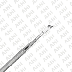 เครื่องมือยกกระดูกสันหลังแบบแมนนวล AHI สแตนเลสสตีล ด้ามจับกลวง ปลายสองด้าน ขนาด 3 มม./2 มม. สำหรับการปลูกถ่ายฟัน ได้รับการรับรองมาตรฐาน CE ใช้ซ้ำได้ - Product Image 6