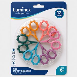 LUMINEX IMPEX LUB=127 Mini Red Aqua Green Sunflower Embroidery Stainless Steel Right-Handed <b>Thinning</b> Scissors Sharp Blade Hair - Product Image 3