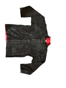 Veste de soudage résistante à la chaleur, tablier, cape noire avec doublure rouge, coupe standard, protection contre le feu niveau B 500 ° C 800 ° C - Product Image 4