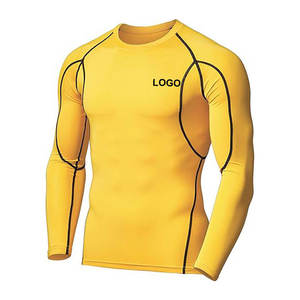 Dernier design, vêtement de combat respirant, rashguard de compression sur mesure à manches longues, unisexe, en Spandex/Polyester, pour <span class=keywords><strong>MMA</strong></span> - Product Image 1