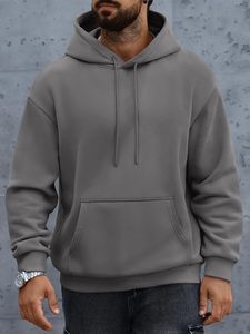 <b>Mens</b> Contemporary Heavyweight Hoodie Custom Logo Oversized Fit Urban Streetwear Fashion <b>Pullover</b> - Product Image 2