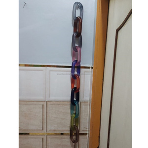 Handmade Modern <b>Ornamental</b> Resin Hanging Customized Modern Acrylic Chain Wall Accents for Home Decor Diwali Festival Birthday - Product Image 1